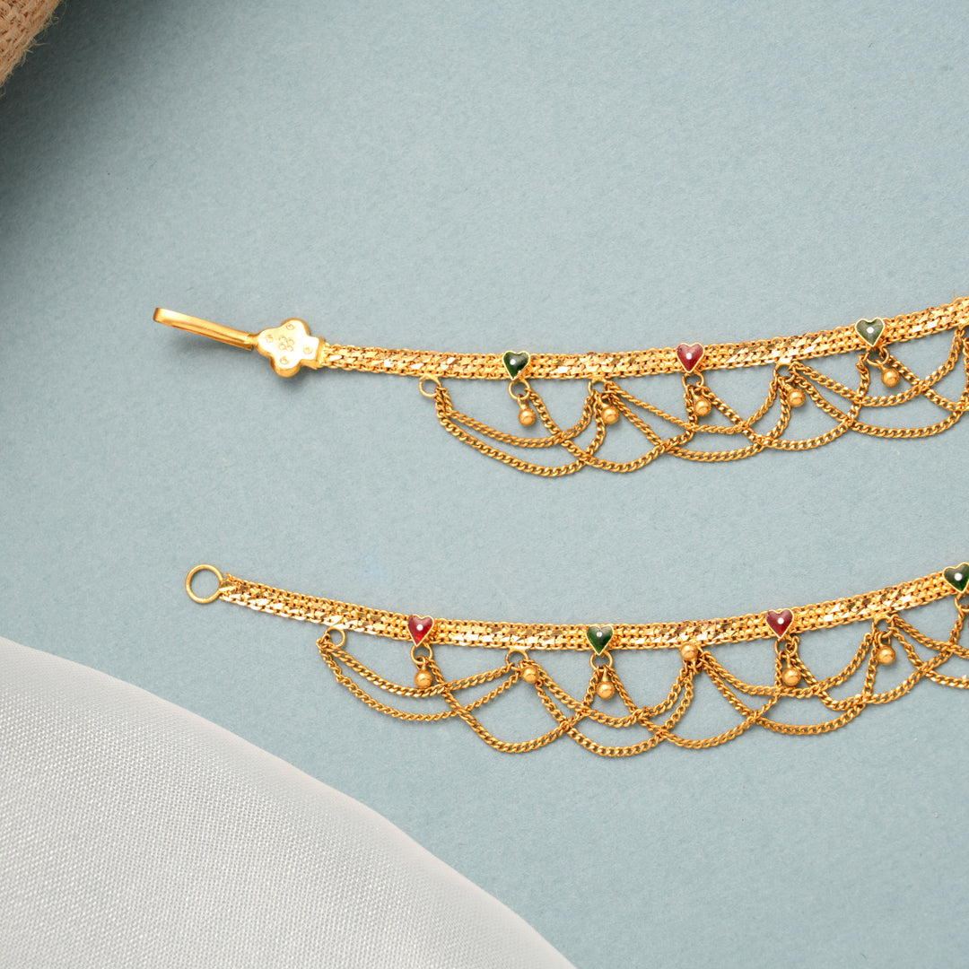 Traditional Hair Chain Gold Mattal