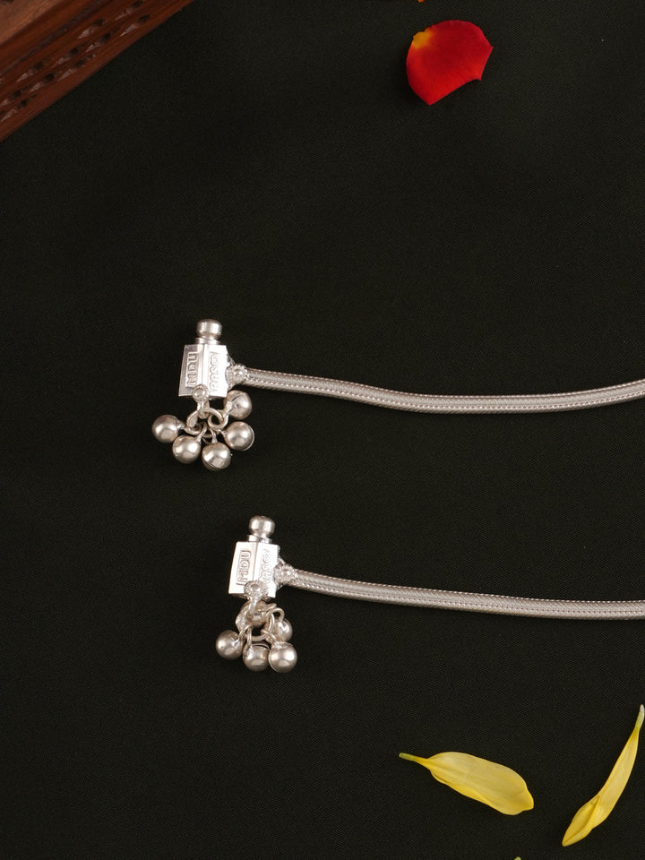 Plain Silver Anklets for Women