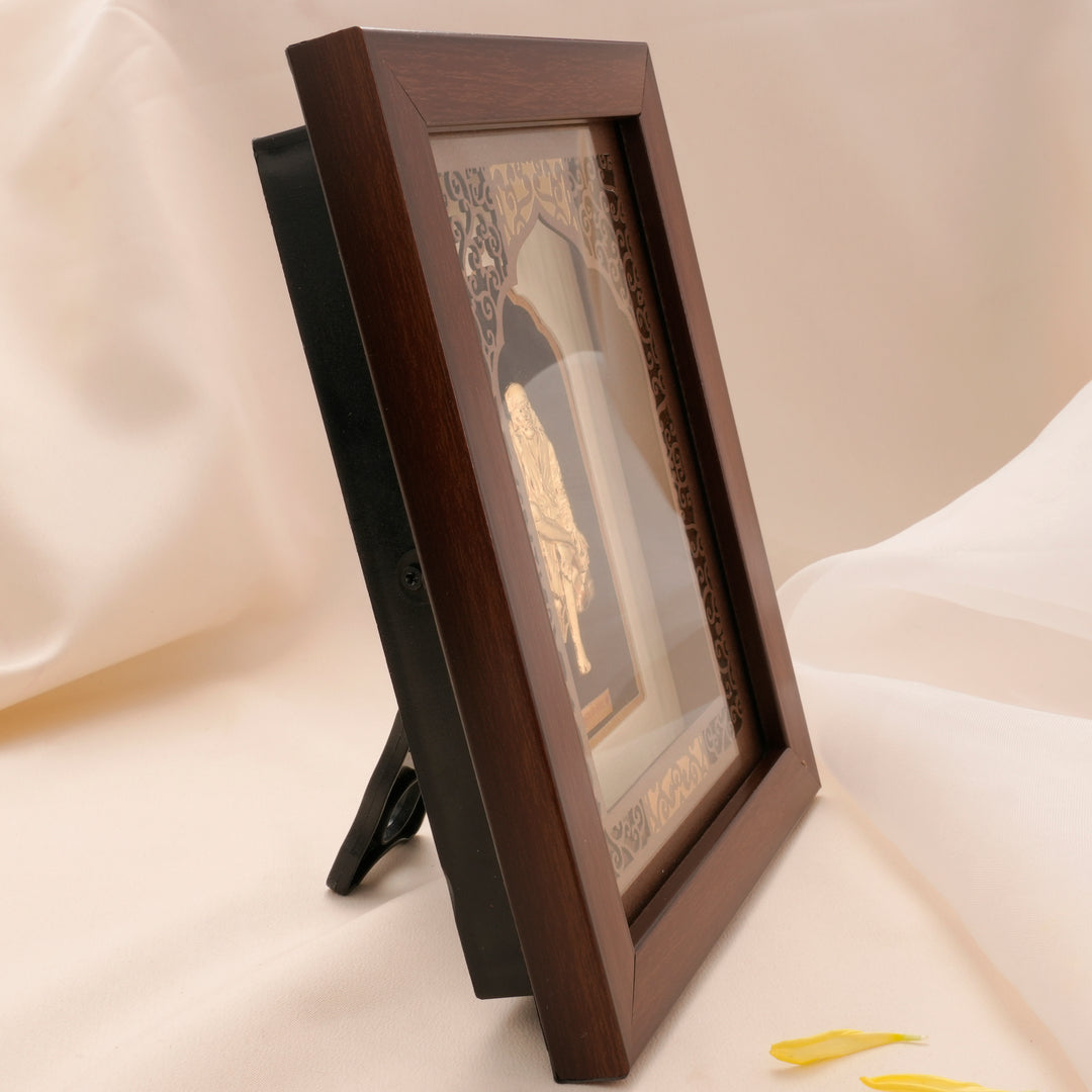 Sai Baba Fine Gold Photo Frame