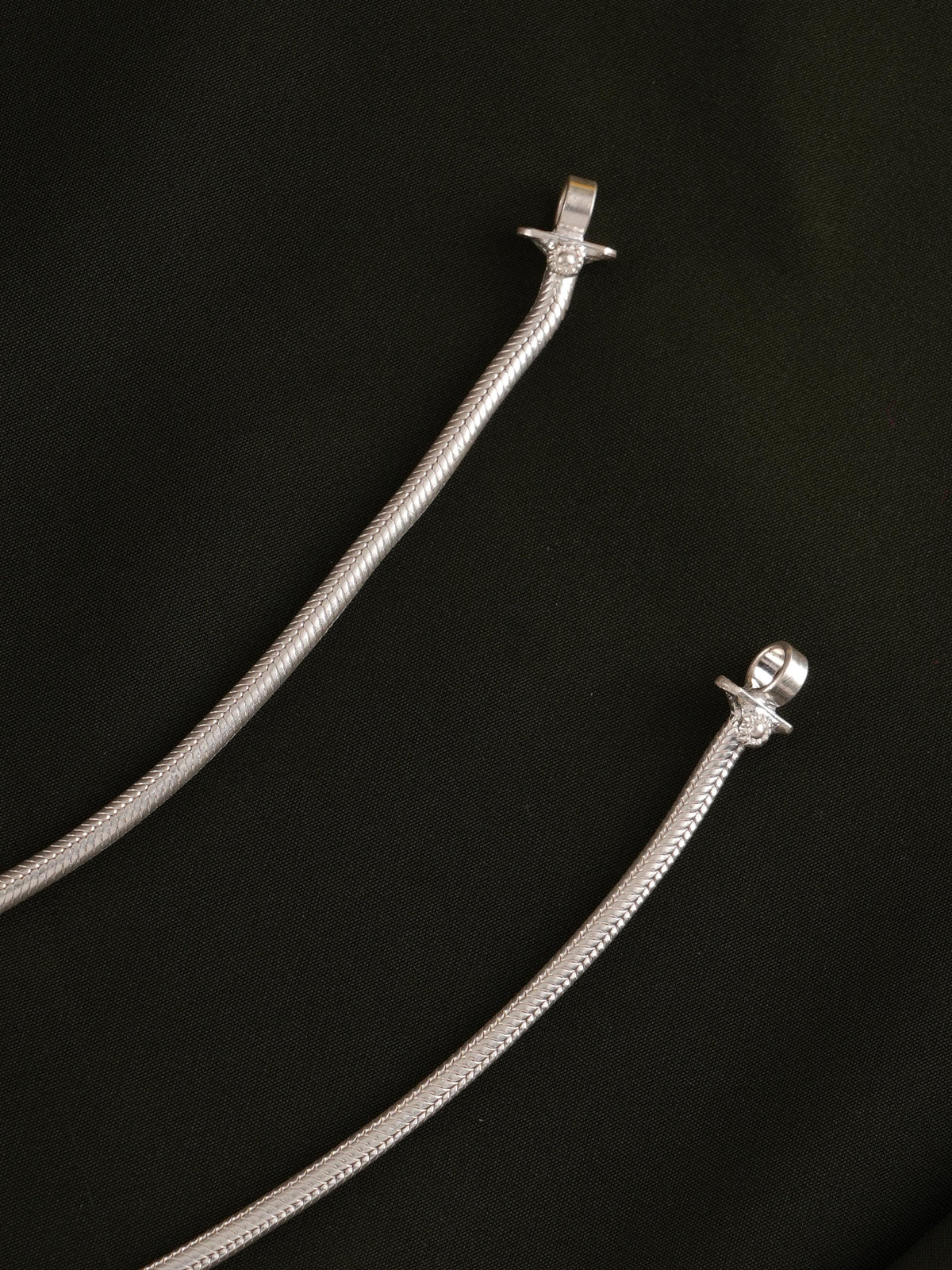 Plain Silver Anklets for Women