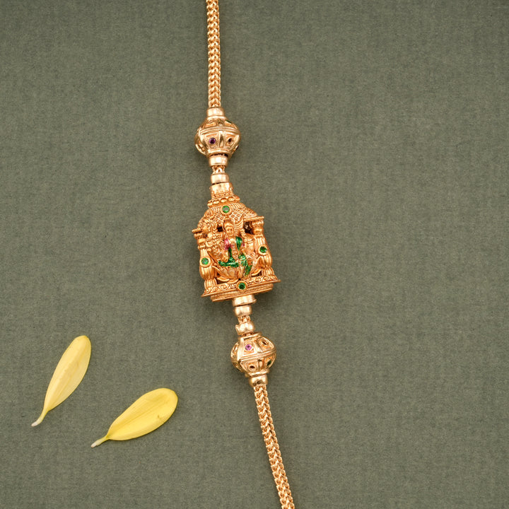 Premium Lakshmi Gold Plated Mugappu Chain