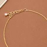 Heart Shape Flower Design Golden Necklace Set