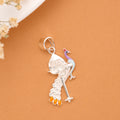 Yellow Feather Murugan Vel Silver Pendant