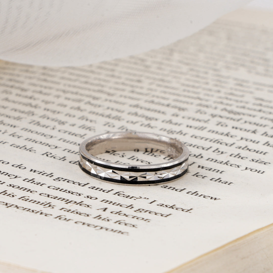 Antique-Finish Sterling Silver Ring