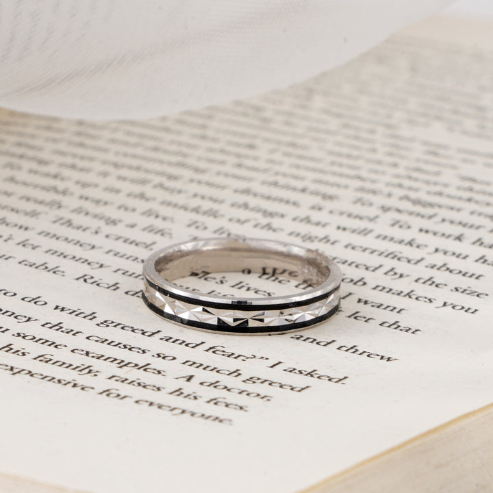 Antique-Finish Sterling Silver Ring