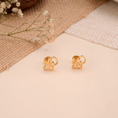 Butterfly Casting Stud Earrings