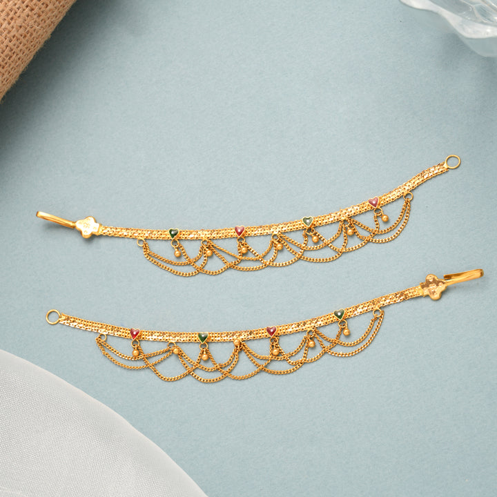 Traditional Hair Chain Gold Mattal