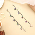 Elegant Vintage Glow Antique Silver Anklet