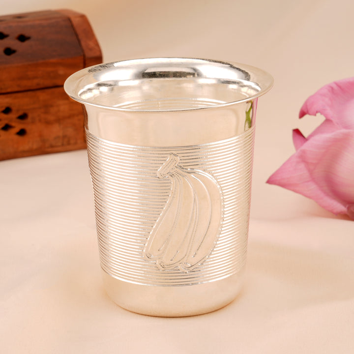 Fruits Design Silver Tumbler