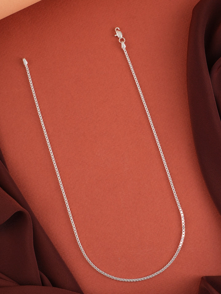 Mini Box Link Silver Chain for Men