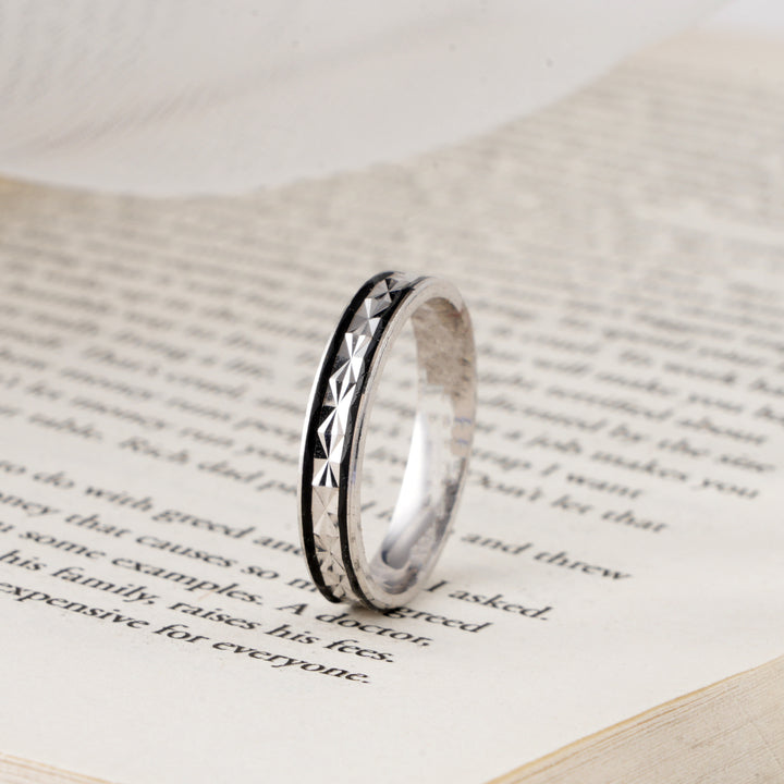 Antique-Finish Sterling Silver Ring