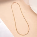 Multi-Color Triple Layer Silver Chain