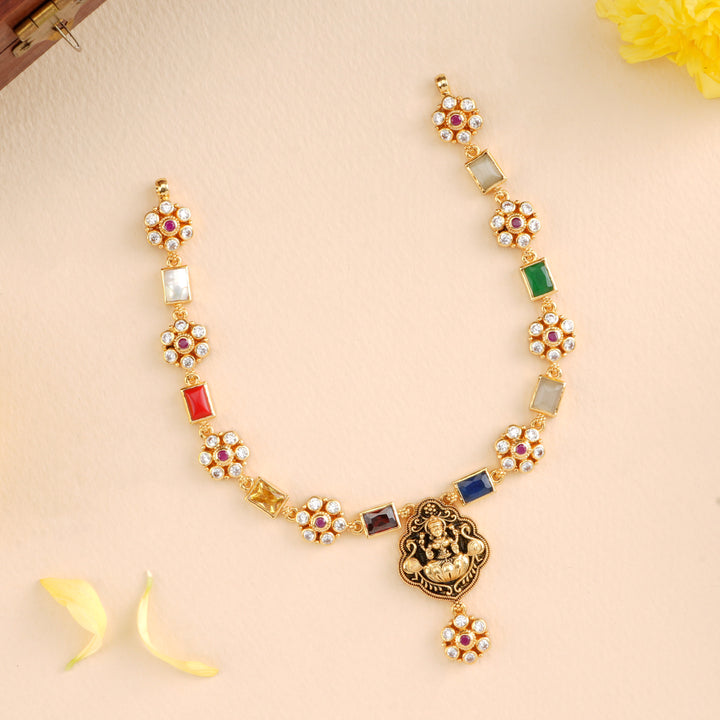 Antique Navaratna Lakshmi Necklace