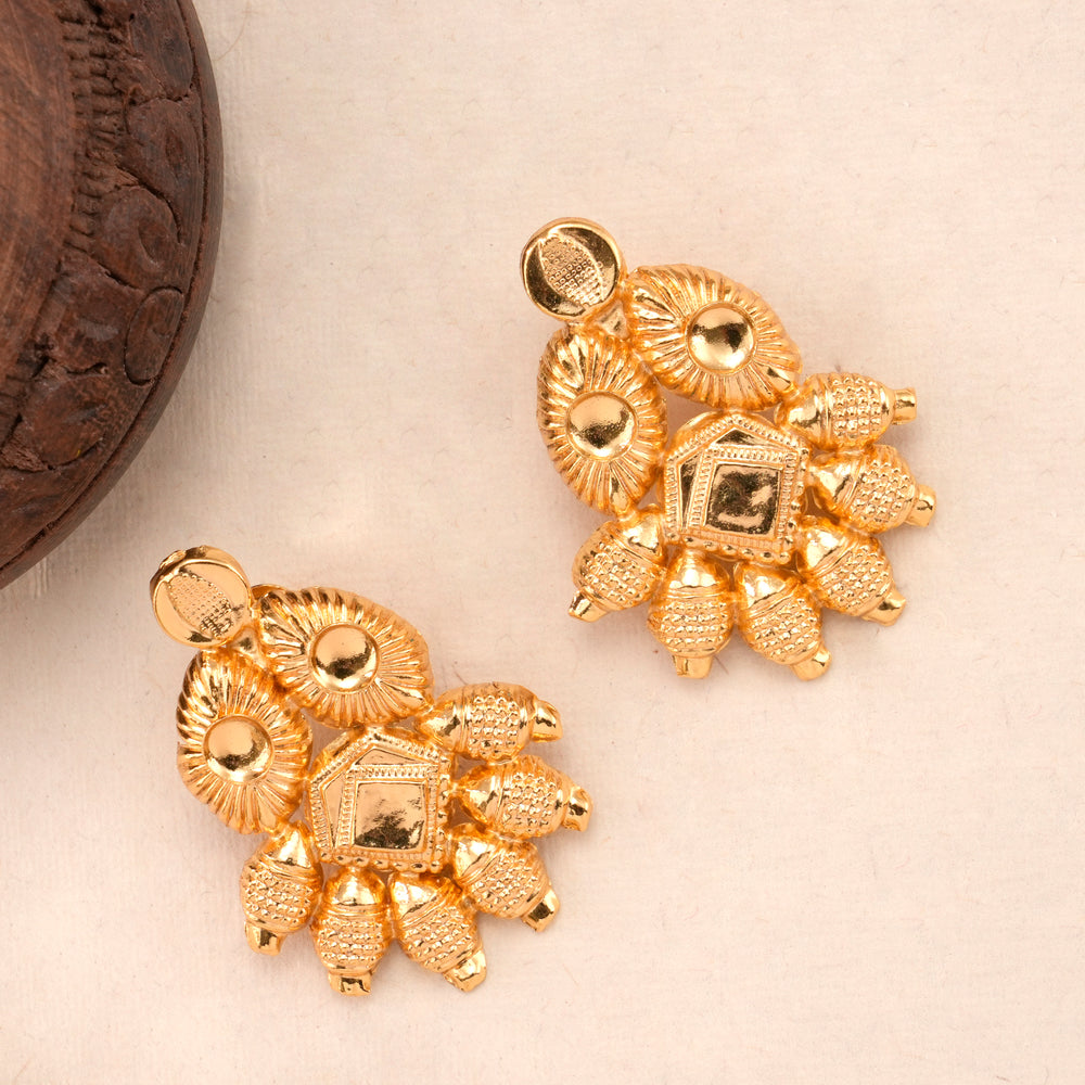 Timeless Gold-Plated Kerala Design Earring