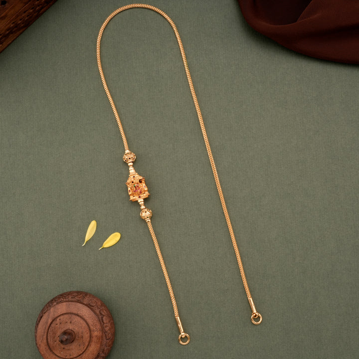 Premium Lakshmi Gold Plated Mugappu Chain