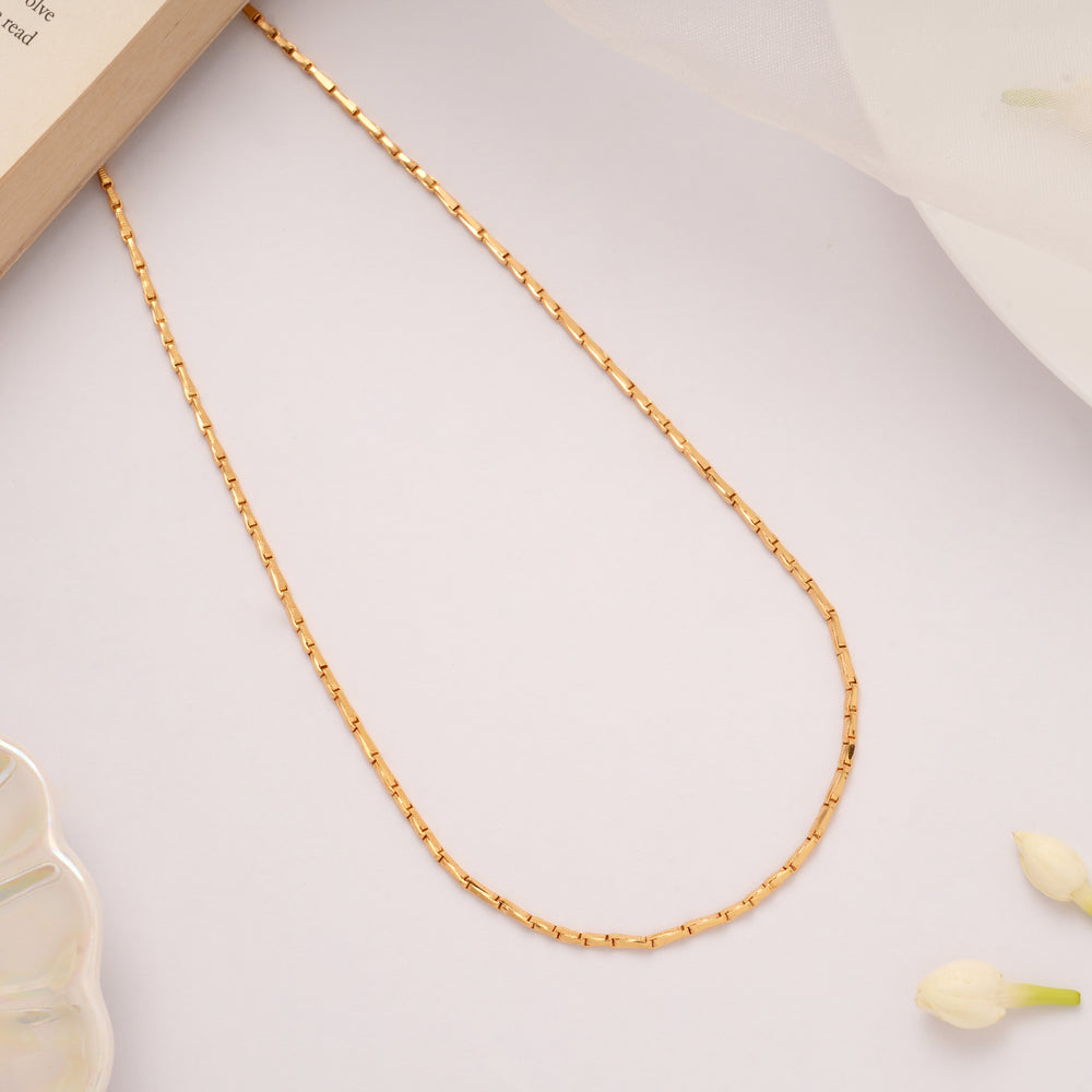 Classic Wheat Design Golden Chain
