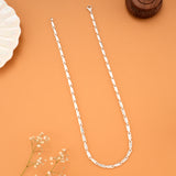 Capsule Shaped Silver Chain for Men