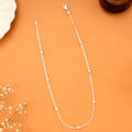 Shimmering Beads Silver Chain