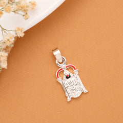 Balaji Temple Design Silver Pendant
