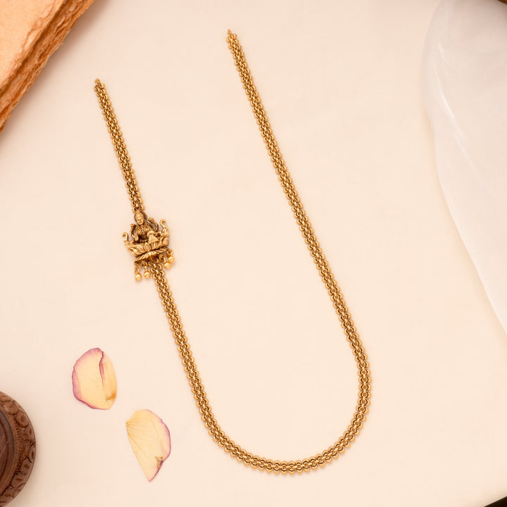 Divine Gaja Lakshmi Golden Mugappu Chain