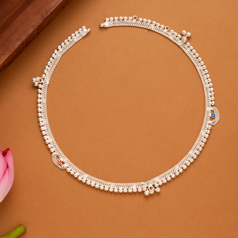 Traditional Silver Arunakodi for Babies