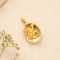 Devotional Hanuman Gold Plated Pendant