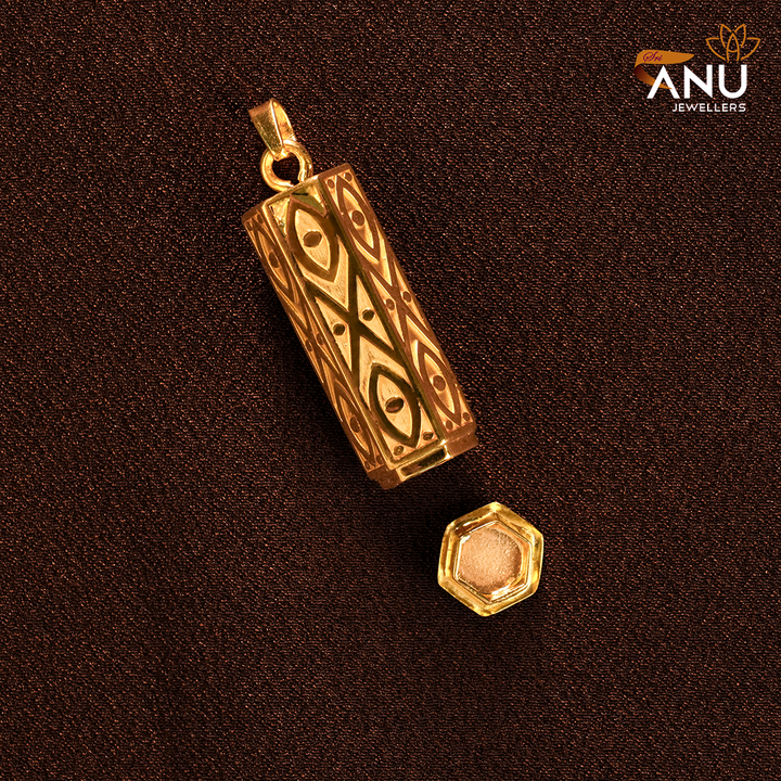Customized Designer Capsule Gold Pendant