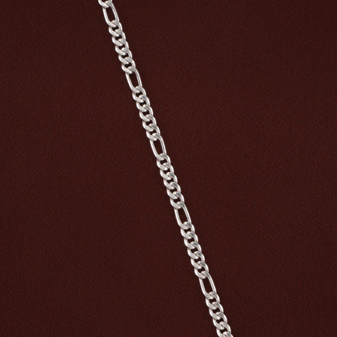 Figaro Style Men's Silver Bracelet