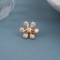 Minimal Sparkling Floral Design Diamond Mugappu
