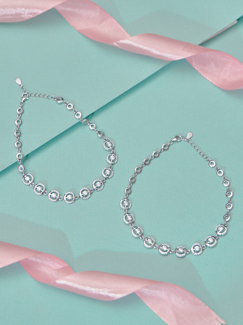 Elegant Crystal Charm Anklet