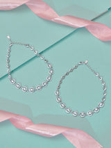 Elegant Crystal Charm Anklet