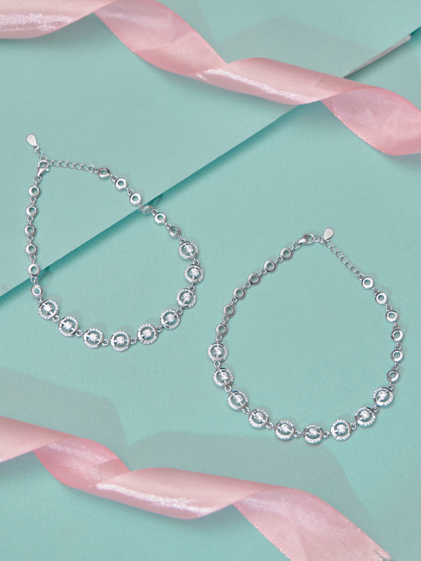 Elegant Crystal Charm Anklet