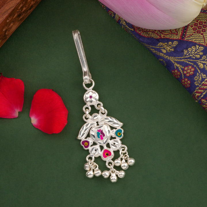 Blooming Stone Silver Keychain