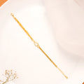 Elegant Teardrop Spark Golden Bracelet