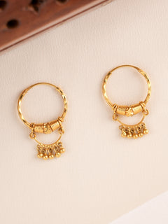Traditional Hoop Gold Earrings