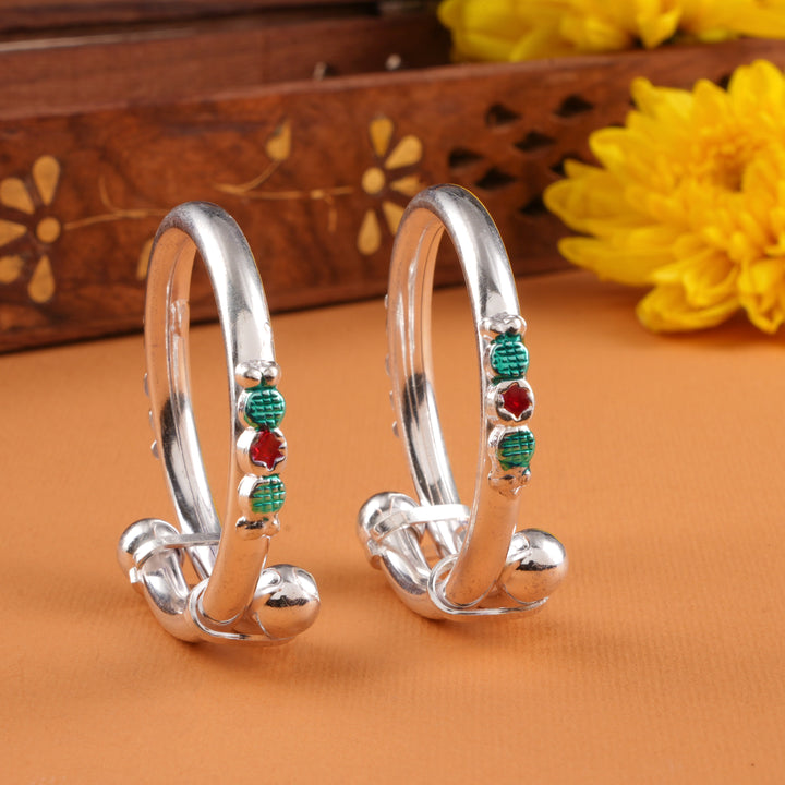 Silver  Adjustable Baby Kada