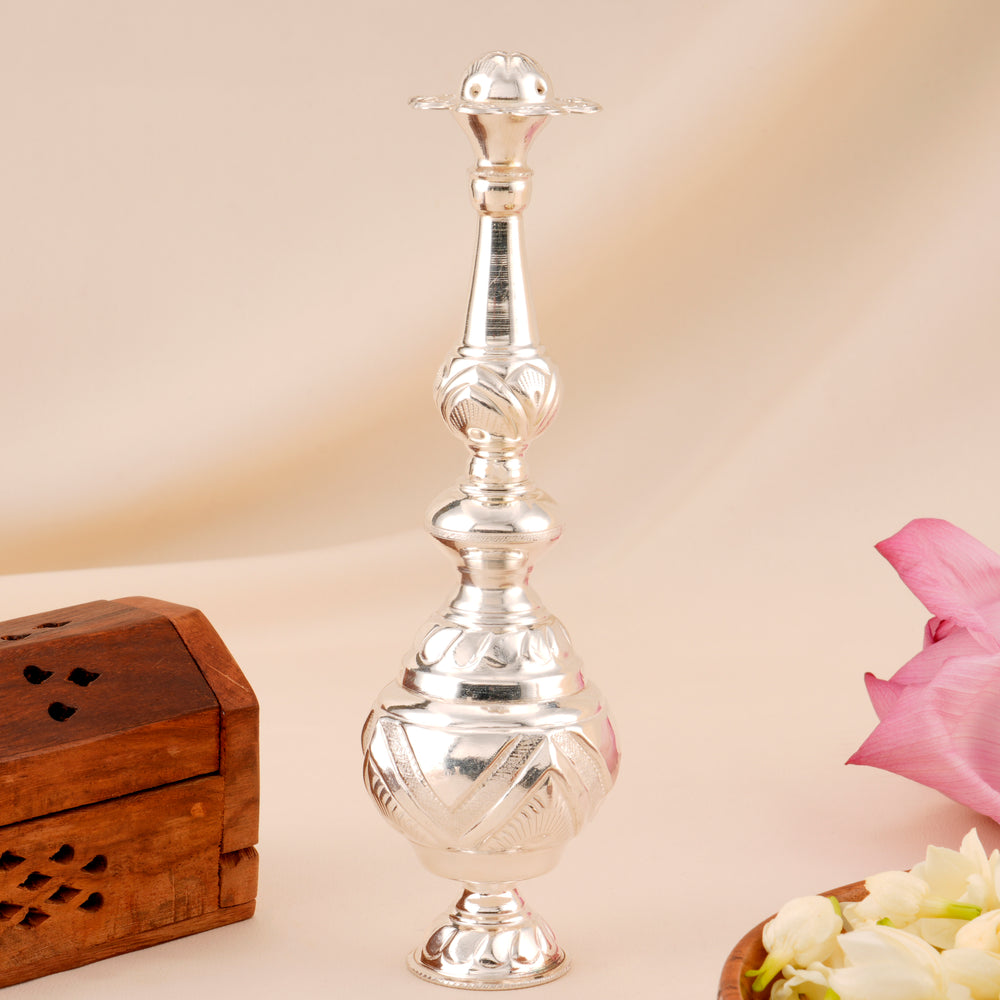 Designed Silver Rose Water Sprinkler