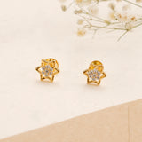 Sparkling Star Casting Golden Earring