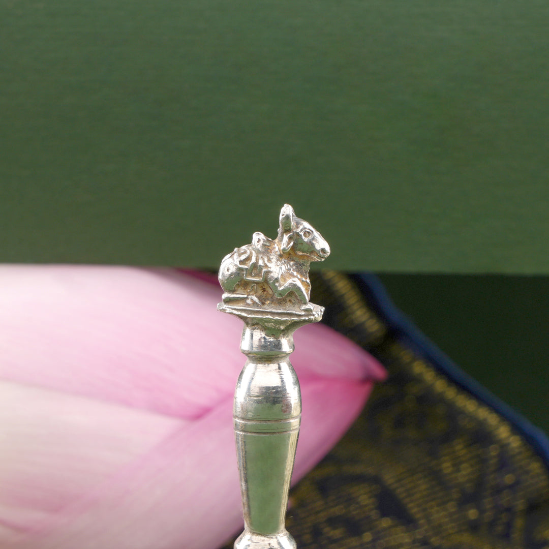 Traditional Nandi Silver Pooja Bell