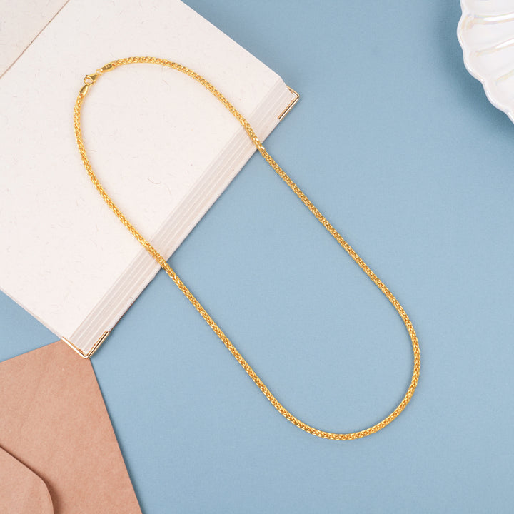 Traditional Gold Twisted Braided Chain