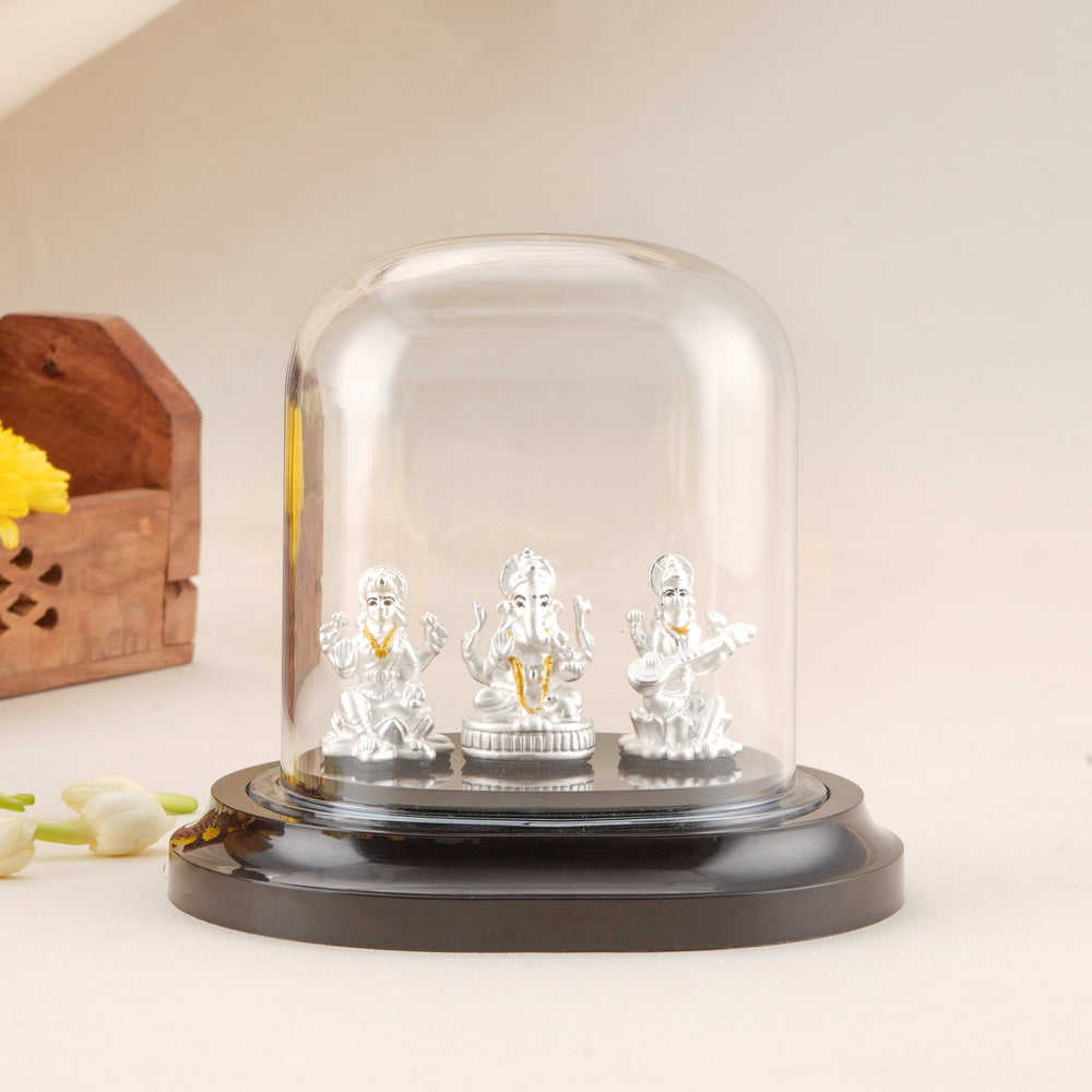 Divine Trio Silver Murthi Idol