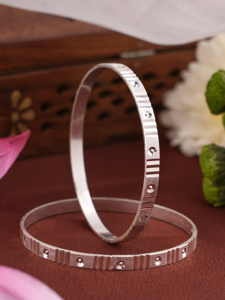 Amazing Laser Engraving Silver Bangles