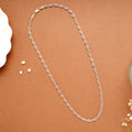 Intricate Textured Silver Women’s Chain
