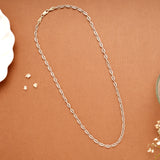 Intricate Textured Silver Women’s Chain