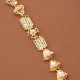 Bell Shaped Links Nagas Gold Plated Bracelet