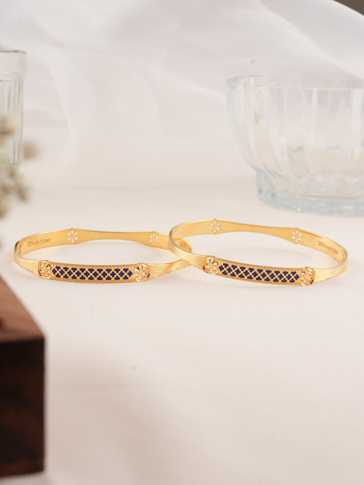 kadli Inspired Trendy Gold Bangle