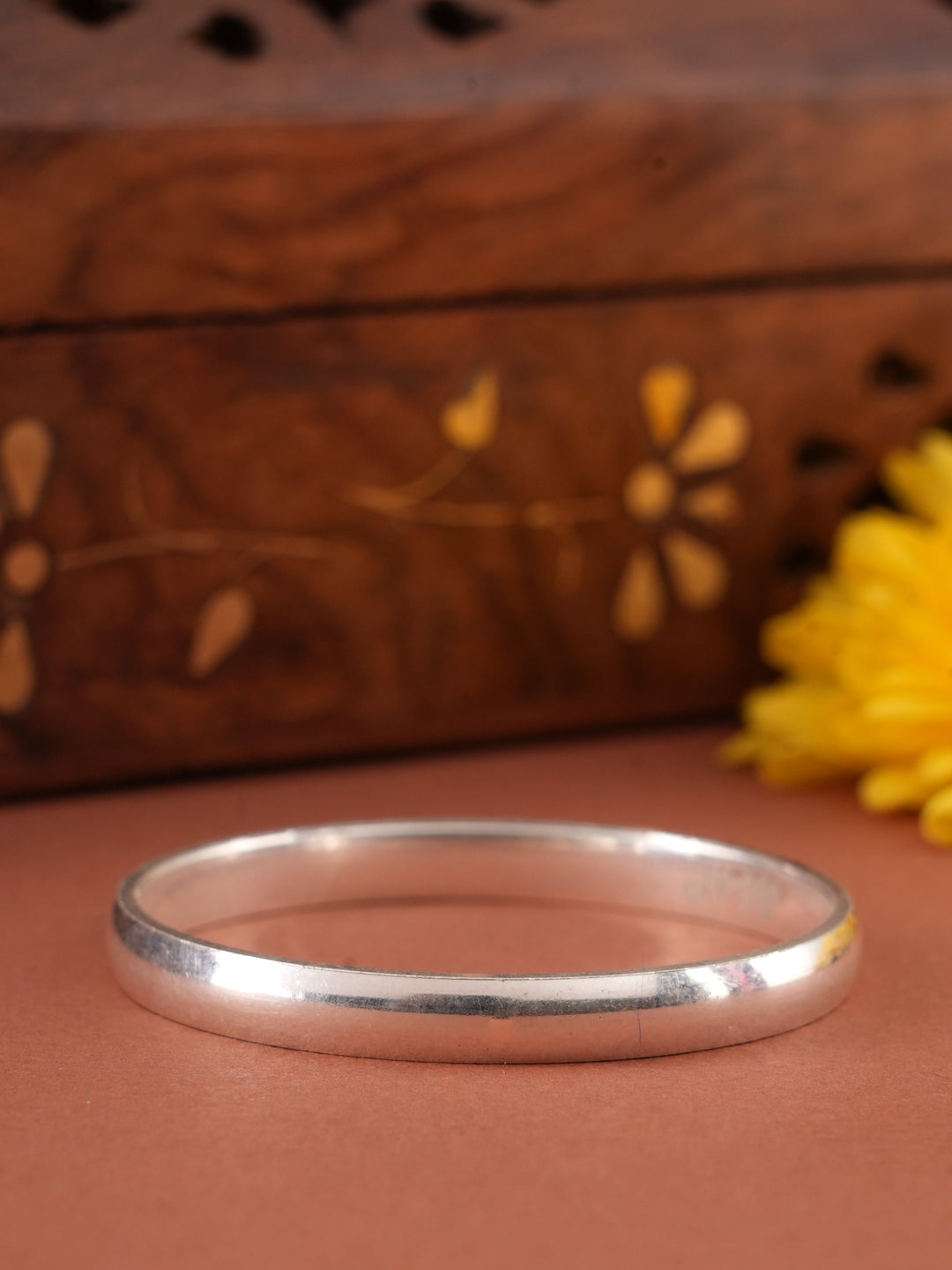 Classic Plain Silver Kada for Toddler