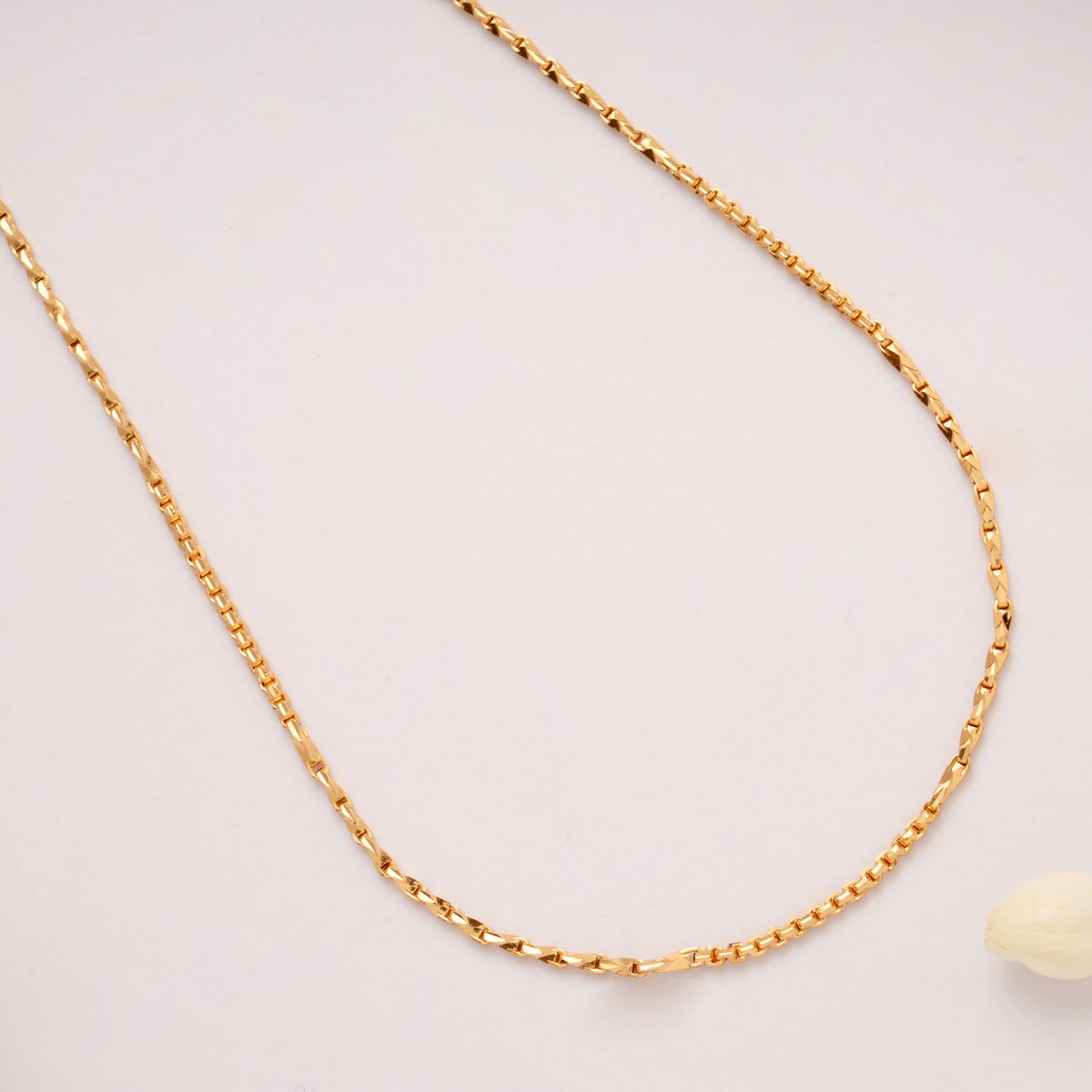 Minimal Wheat Design Link Golden Chain