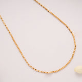 Minimal Wheat Design Link Golden Chain