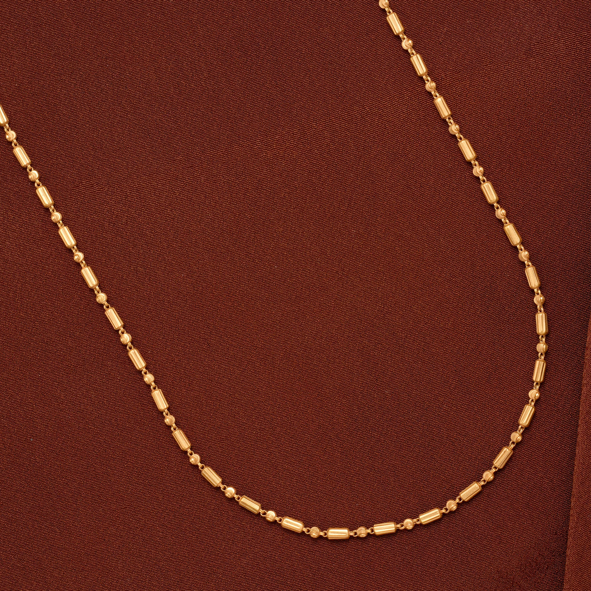 Stylish Spherical Beads Gold Chain for Women